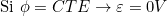 \[\text{Si } \phi=CTE\rightarrow\varepsilon=0V\]